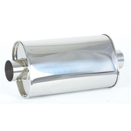 Vibrant 1102 Stainless Steel Case Exhaust Muffler - 2.5 In. V32-1102
